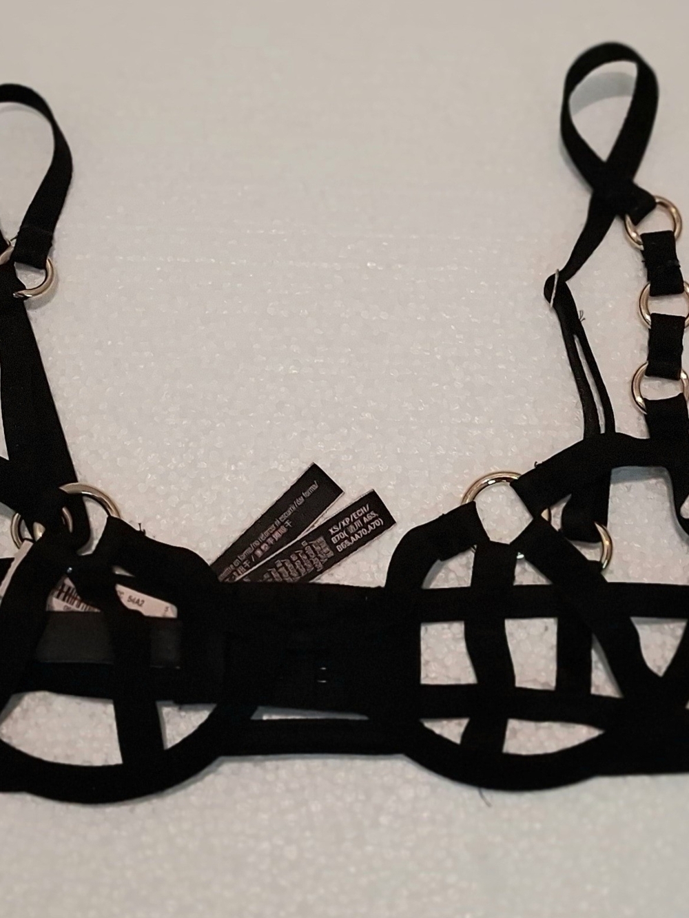 Victoria's Secret Black Strappy Cage Bra